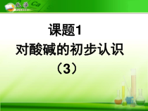 《第一节 对酸和碱的初步人数》PPT课件1-九年级下册化学北京版