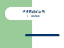 《第二节 溶液组成的定量表示》PPT课件1-九年级下册化学北京版