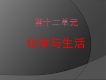 《第一节 食物中的营养物质》PPT课件2-九年级下册化学北京版