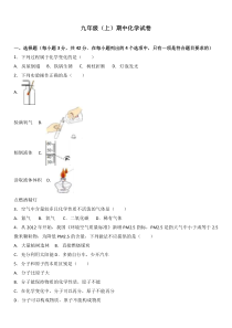 期中试卷5（含答案）-九年级上册化学人教版