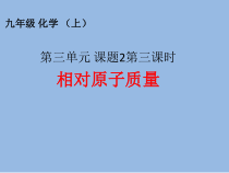 3.2.3《相对原子质量》PPT课件5-九年级上册化学人教版