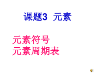 3.3《元素》PPT课件2-九年级上册化学人教版