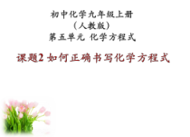 5.2《如何书写化学方程式》PPT课件4-九年级上册化学人教版