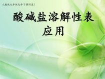 人教版化学九年级下册《附录1 部分酸碱盐的溶解性表》PPT课件2