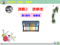 人教版化学九年级下册9.2《溶解度》PPT课件3