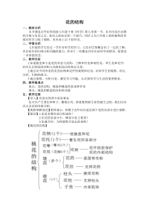 《绿色开花植物的有性生殖和发育——花的结构》教案2-七年级下册科学华师大版
