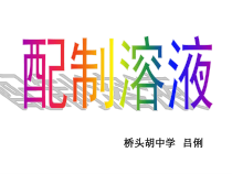 《配制溶液》（第一课时）PPT课件-七年级下册科学华师大版