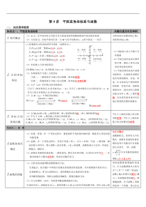 （通用版）中考数学总复习知识点梳理第9讲《平面直角坐标系与函数》