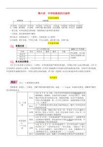 中考历史总复习 模块1中国近代史第6讲《中华民族的抗日战争》精讲试题（含答案）
