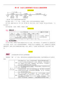 中考历史总复习 模块2中国现代史第10讲《社会主义制度的建立与社会主义建设的探索》精讲试题（含答案）