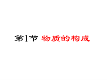 4.1《物质的构成》PPT课件 (4)-七年级上册科学浙教版