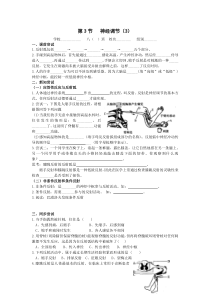 《神经调节》教案3-八年级上册科学浙教版