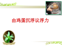 《水的浮力》（第一课时）PPT课件-八年级上册科学浙教版