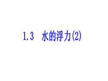 1.3《水的浮力》PPT课件 (3)-八年级上册科学浙教版