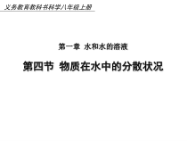 1.4《物质在水中的分散状况》PPT课件1-八年级上册科学浙教版