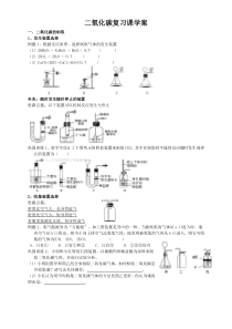 《二氧化碳》复习课学案-八年级下册科学浙教版