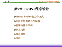 VisualFoxPro程序设计初步课件