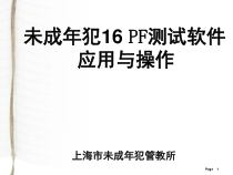 卡特尔16PF-未成年犯16PF测试软件课件