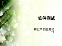 软件测试牛倩第五章白盒测试上机作业课件