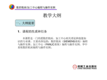 数控铣床加工中心编程与操作实例资源课件