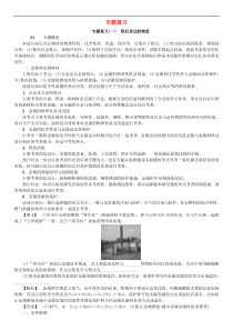 鲁教版九年级化学下册专题复习1我们身边的物质 同步测试(含答案)
