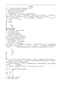 中考物理重点知识点专项练习 声和光(含答案)