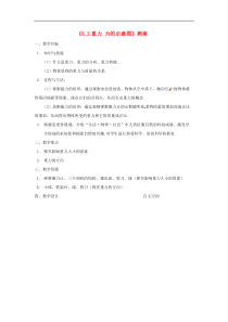 苏科版八年级物理下册8.2重力力的示意图 教案