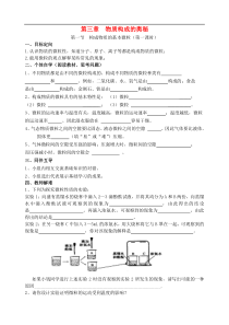沪教版九年级化学上册第3章第1节 构成物质的基本微粒 导学案1