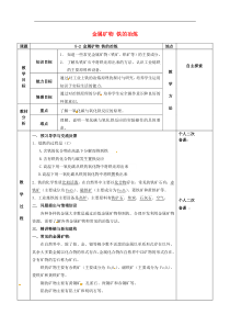 沪教版九年级化学全册第5章 金属的冶炼与利用5.2金属矿物铁的冶炼 教案