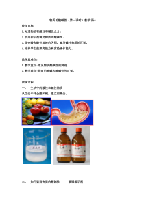 《物质的酸碱性》（第一课时）教案-九年级上册科学浙教版