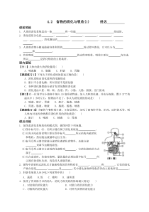 4.2《食物的消化与吸收(1)》试题（含答案）-九年级上册科学浙教版