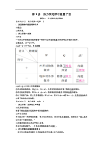 高考物理一轮复习讲义：第14章 第3讲　热力学定律与能量守恒(含答案) 