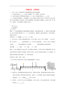 中考物理分类汇编 光学部分（含解析）