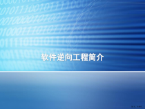 软件逆向分析介绍解读课件