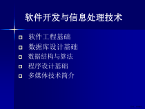 软件开发与信息处理技术课件