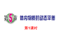 《体内物质的动态平衡》PPT课件-九年级上册科学浙教版