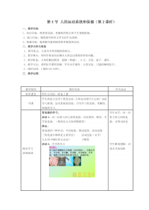 《人的运动系统和保健》（第2课时）教案-九年级下册科学浙教版