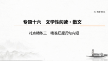 (全国版)高考语文一轮复习课件第6部分 专题16 对点精练三 精准把握词句内涵 (含详解)