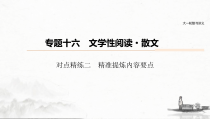 (全国版)高考语文一轮复习课件第6部分 专题16 对点精练二 精准提炼内容要点 (含详解)