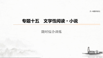 (全国版)高考语文一轮复习课件第6部分 专题15 限时综合训练 (含详解)