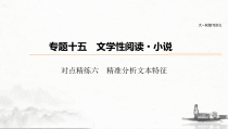 (全国版)高考语文一轮复习课件第6部分 专题15 对点精练六 精准分析文本特征 (含详解)