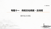 (全国版)高考语文一轮复习课件第6部分 专题11 限时综合训练 (含详解)