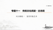 (全国版)高考语文一轮复习课件第6部分 专题11 对点精练一 鉴赏形象艺术 (含详解)