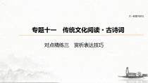 (全国版)高考语文一轮复习课件第6部分 专题11 对点精练三 赏析表达技巧 (含详解)
