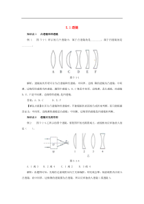人教版八年级物理上册 5.1 透镜 考点训练（含解析）