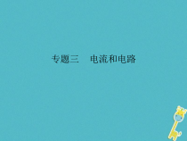 人教版九年级物理全册专题3电流和电路 课件(含答案)