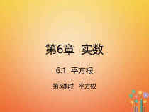 人教版七年级数学下册6.1.3《平方根》课件(含答案)