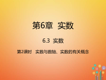人教版七年级数学下册6.3.2《实数与数轴实数的有关概念》课件(含答案)