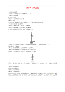 人教版八年级物理下册9.3大气压强 同步精练(含解析)