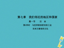 人教版七年级地理下册第7章第1节 日本第2学时与世界联系密切的工业 课件